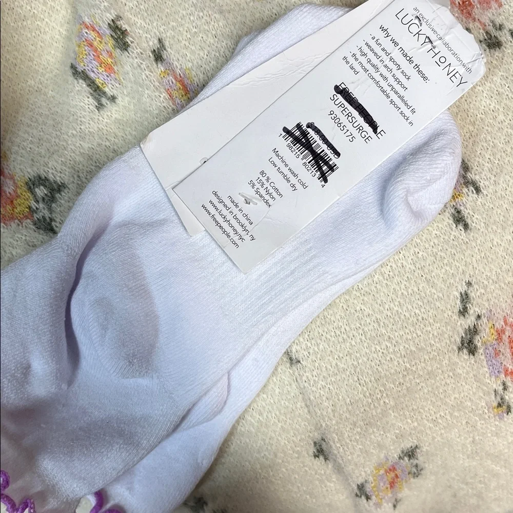 Free People Movement Lilac Purple Ruffle Socks New